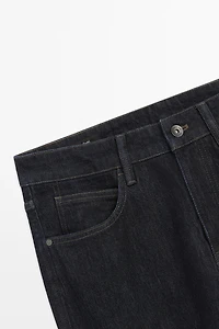 Rinse wash tapered fit jeans