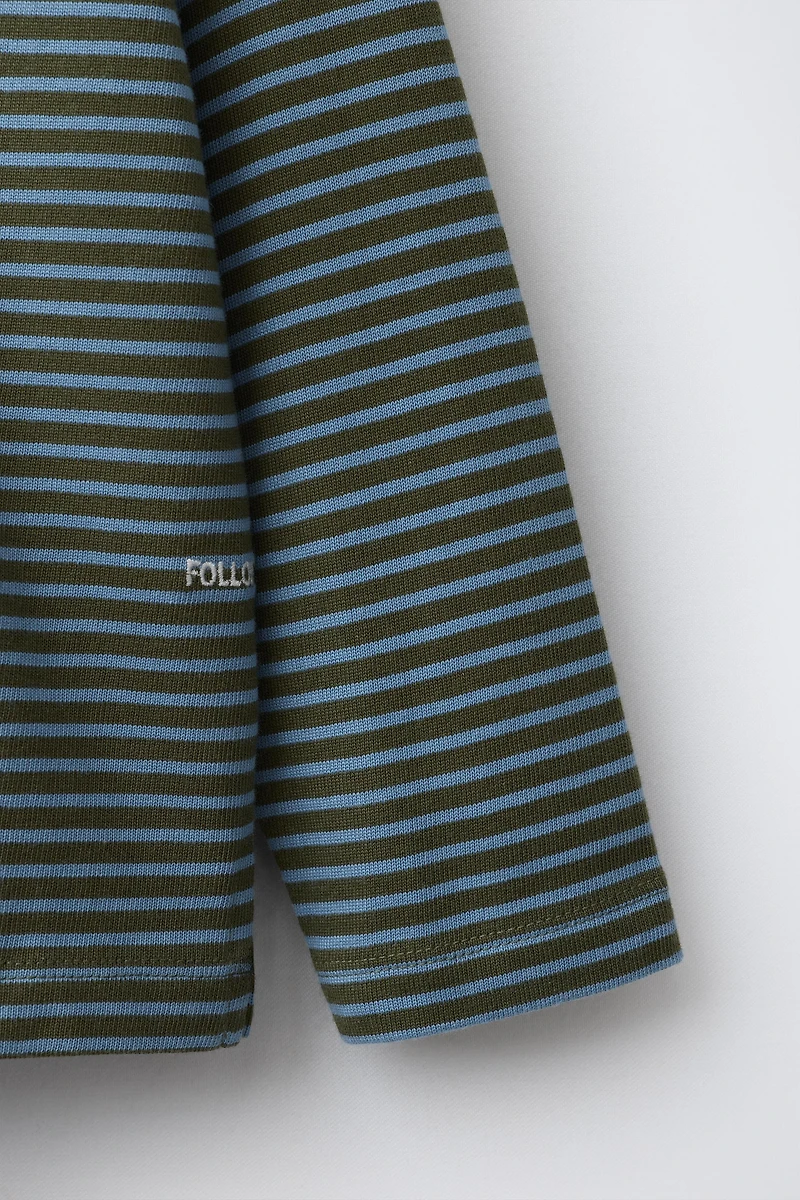HEAVY WEIGHT STRIPED T-SHIRT