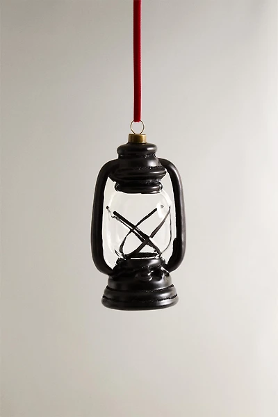 BLACK LIGHT LANTERN CHRISTMAS ORNAMENT