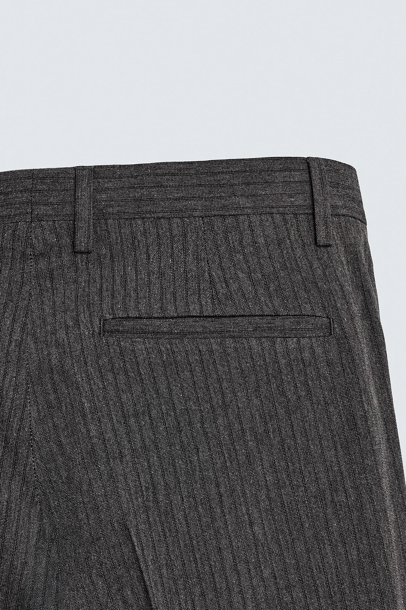 PINSTRIPE SUIT PANTS