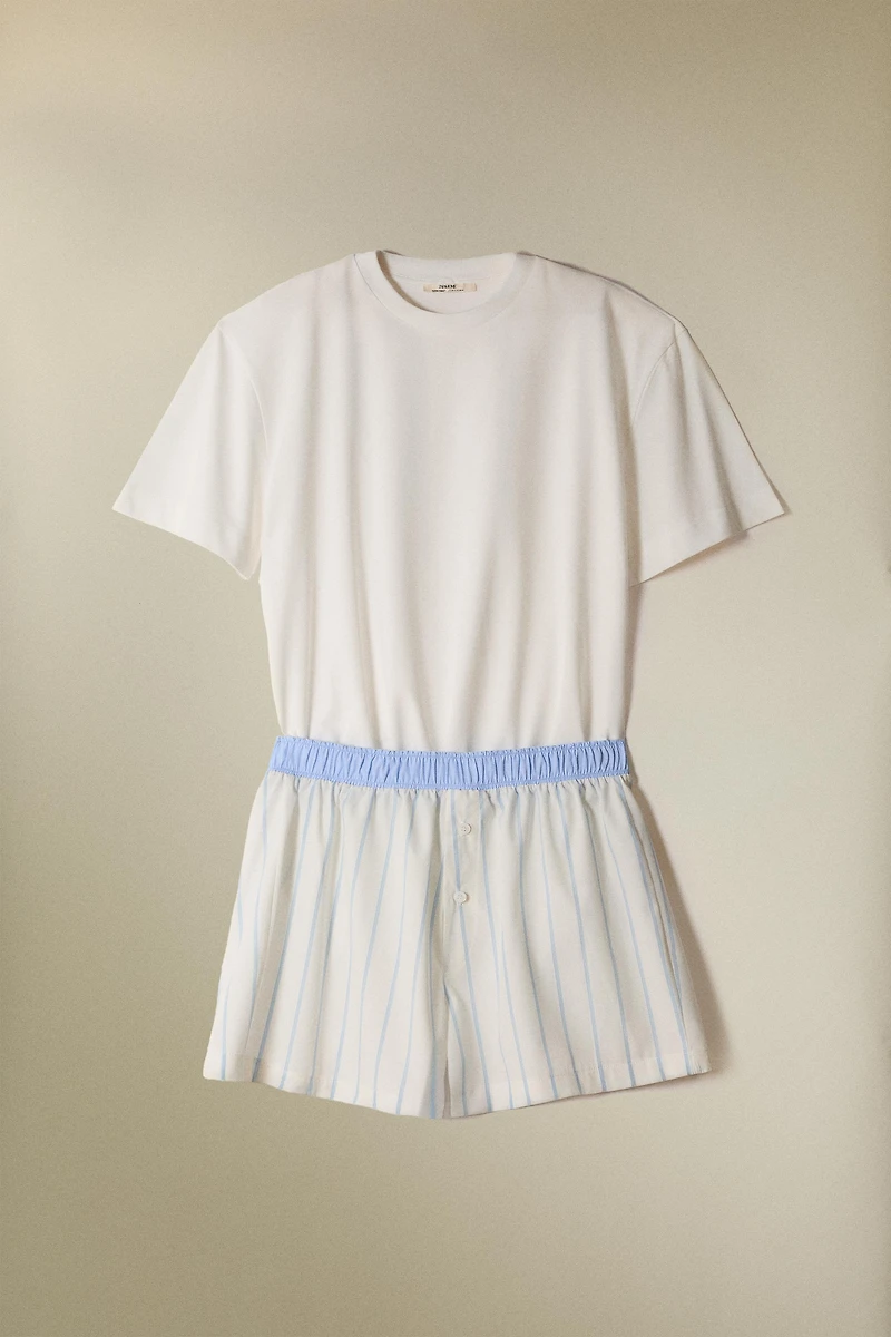 STRIPED PAJAMA SET