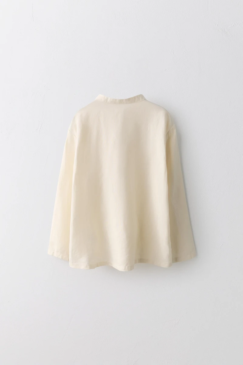 6-10 ANS/ BLOUSE PLIS COTON LIN LIMITED EDITION