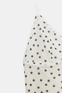 ANIMAL PRINT TULLE TOP