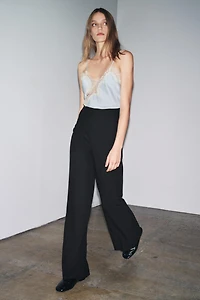 HIGH-WAISTED ZIPPER PANTS ZW COLLECTION