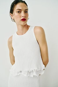 DOUBLE LAYER KNIT TOP