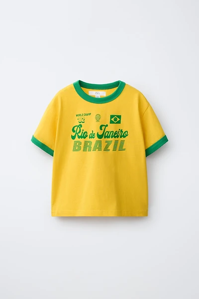 CONTRASTING TEXT T-SHIRT