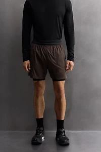 COLOR BLOCK RUNNING SHORTS