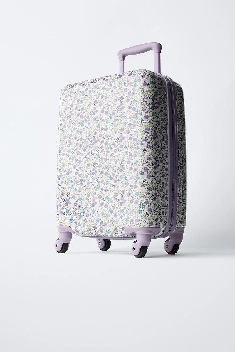 VALISE DE VOYAGE À FLEURS