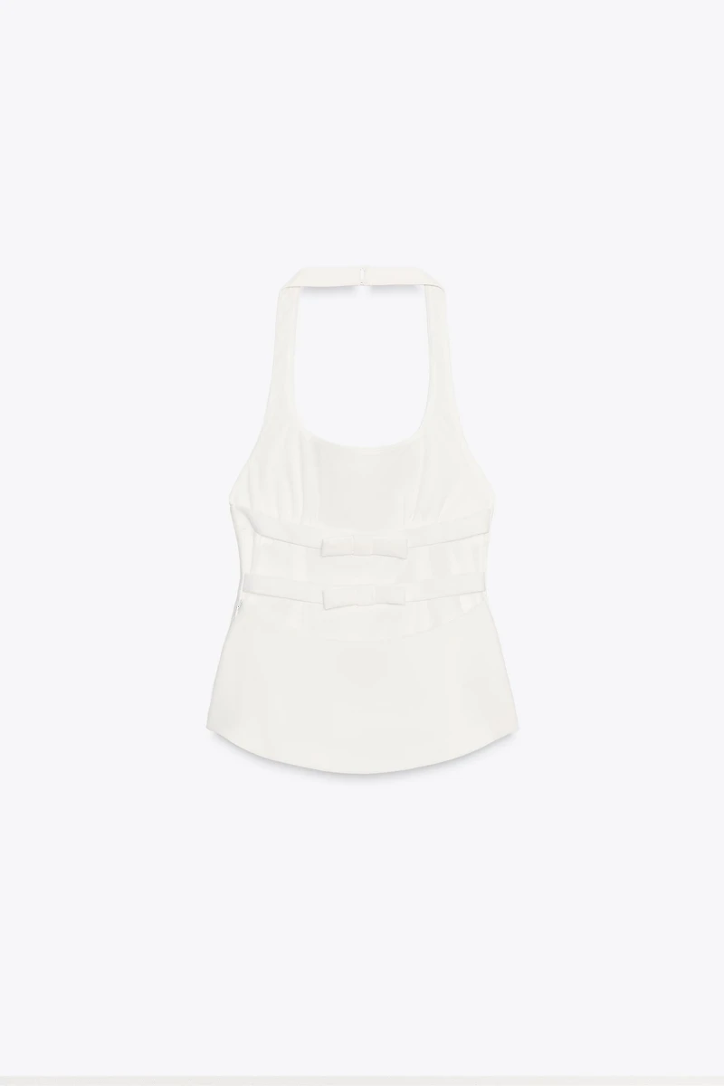 TOP HALTER LACETS