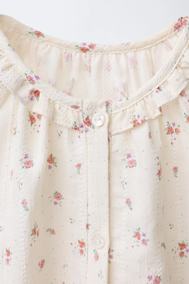 CHEMISE À IMPRIMÉ FLEURS