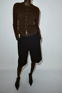 BALL BUTTON KNIT CARDIGAN