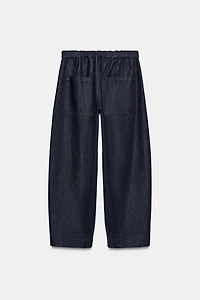 ZW COLLECTION BARREL POCKET DENIM PANTS