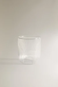 STRIPED BOROSILICATE GLASS NIGHT SET (SET OF 2)