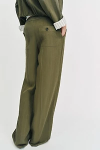 PANTALON DROIT NERVURÉ