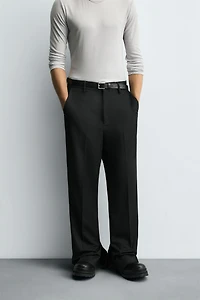 STRAIGHT FIT PANTS WITH VENTS