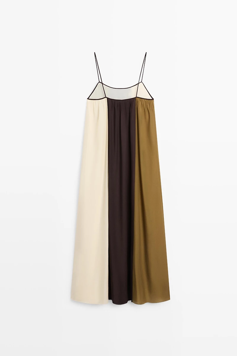 Flowing strappy midi dress