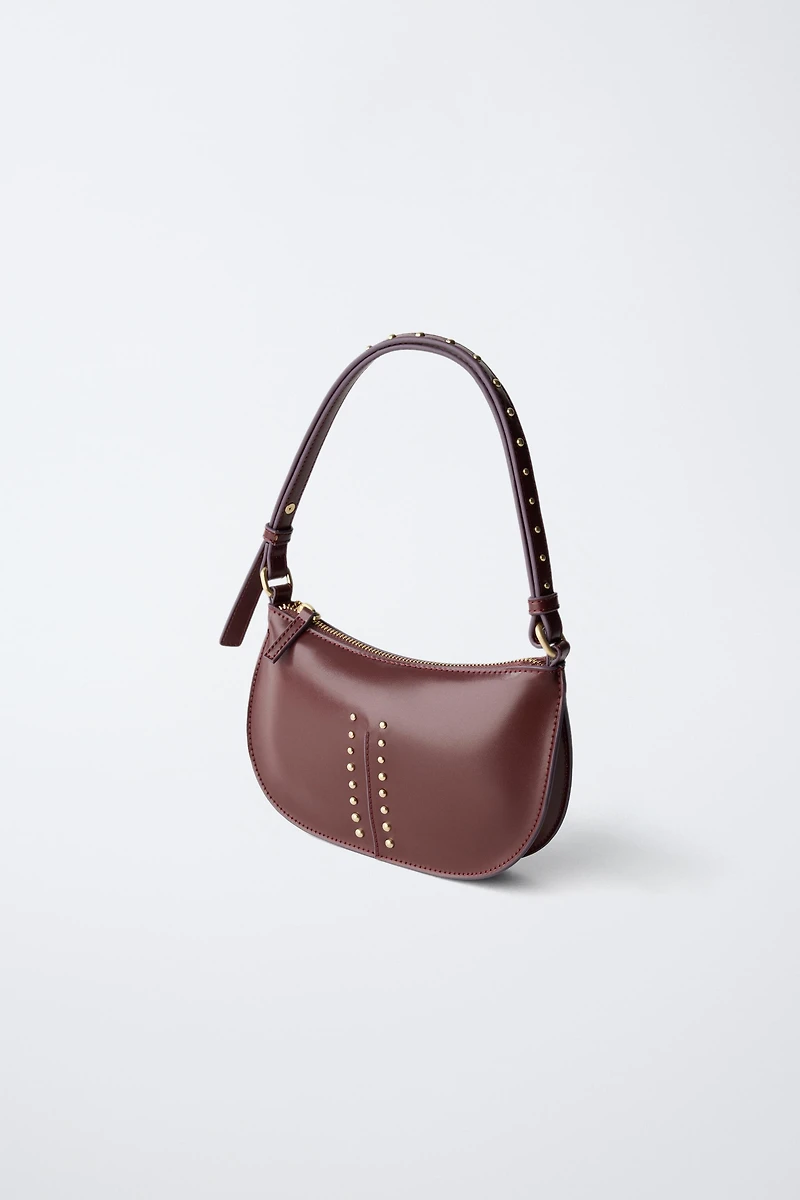 STUDDED SHOULDER BAG
