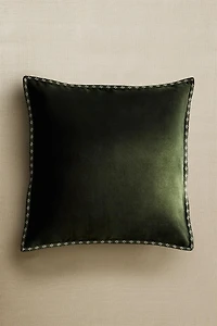 HOUSSE DE COUSSIN VELOURS BORD NOËL