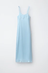 ROBE UNIE SATINÉE