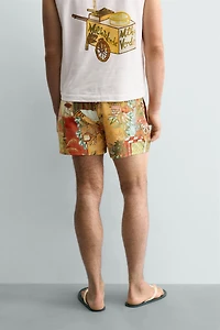 STREET PRINT SWIM TRUNKS