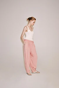 ZW COLLECTION STRIPED BALLOON PANTS
