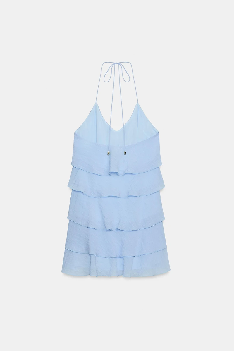 RUFFLED MINI DRESS