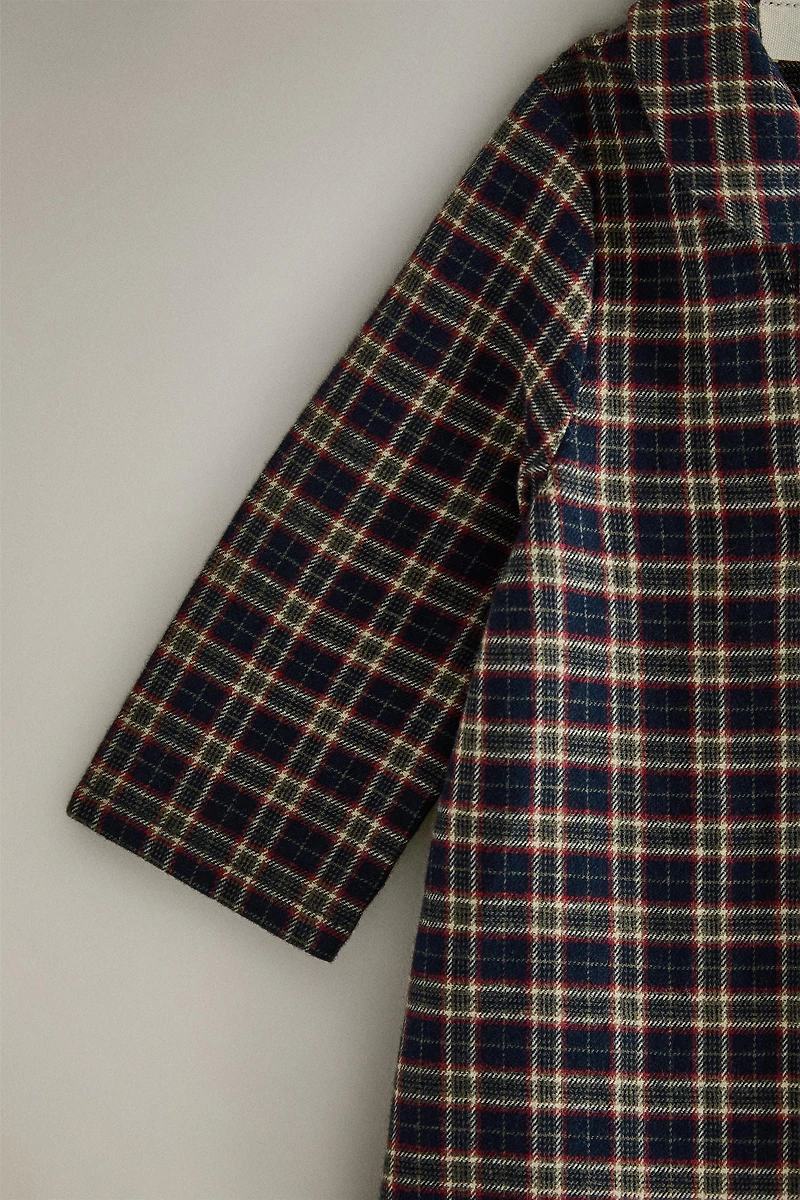 BARBOTEUSE BÉBÉ FLANELLE CARREAUX NOËL