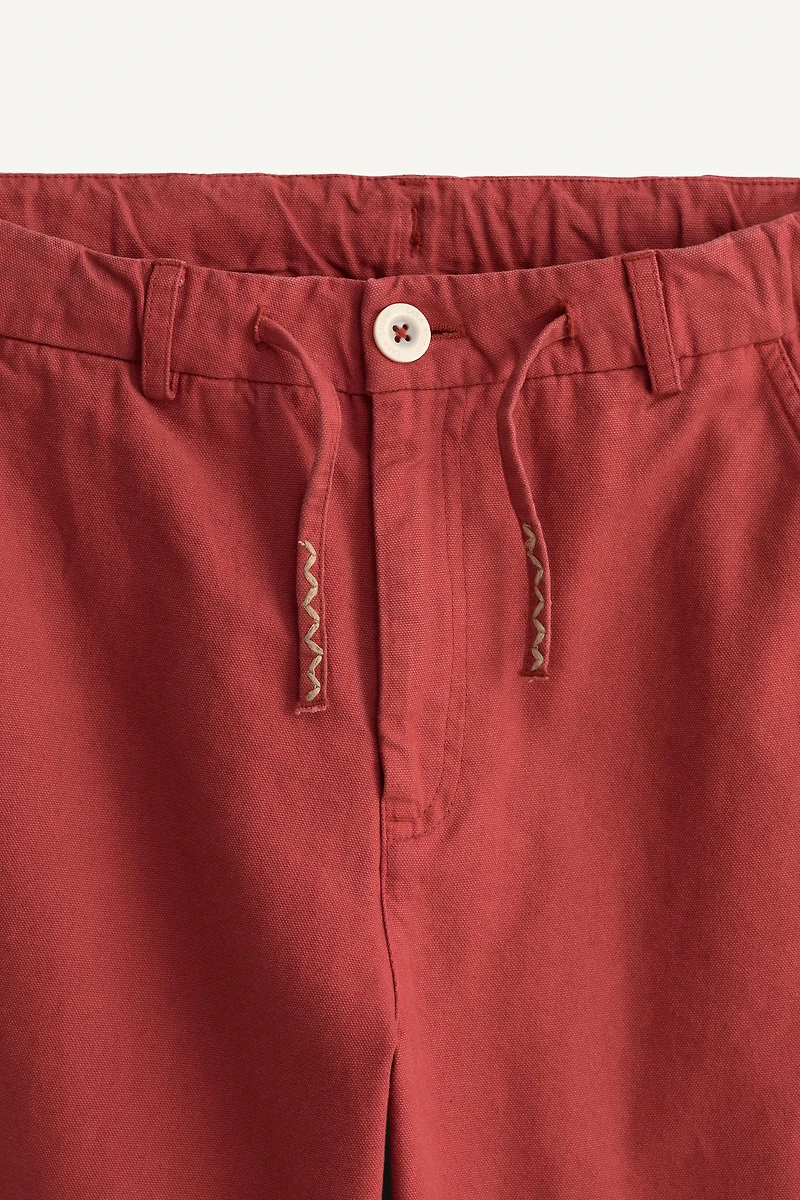 LIMITED EDITION STRAIGHT-LEG TOPSTITCH PANTS