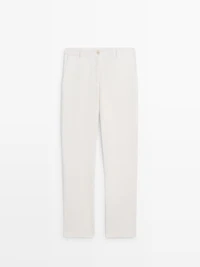 Linen suit trousers