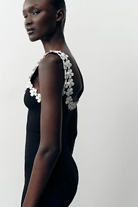 ROBE STRETCH FOURNITURES FLEURS