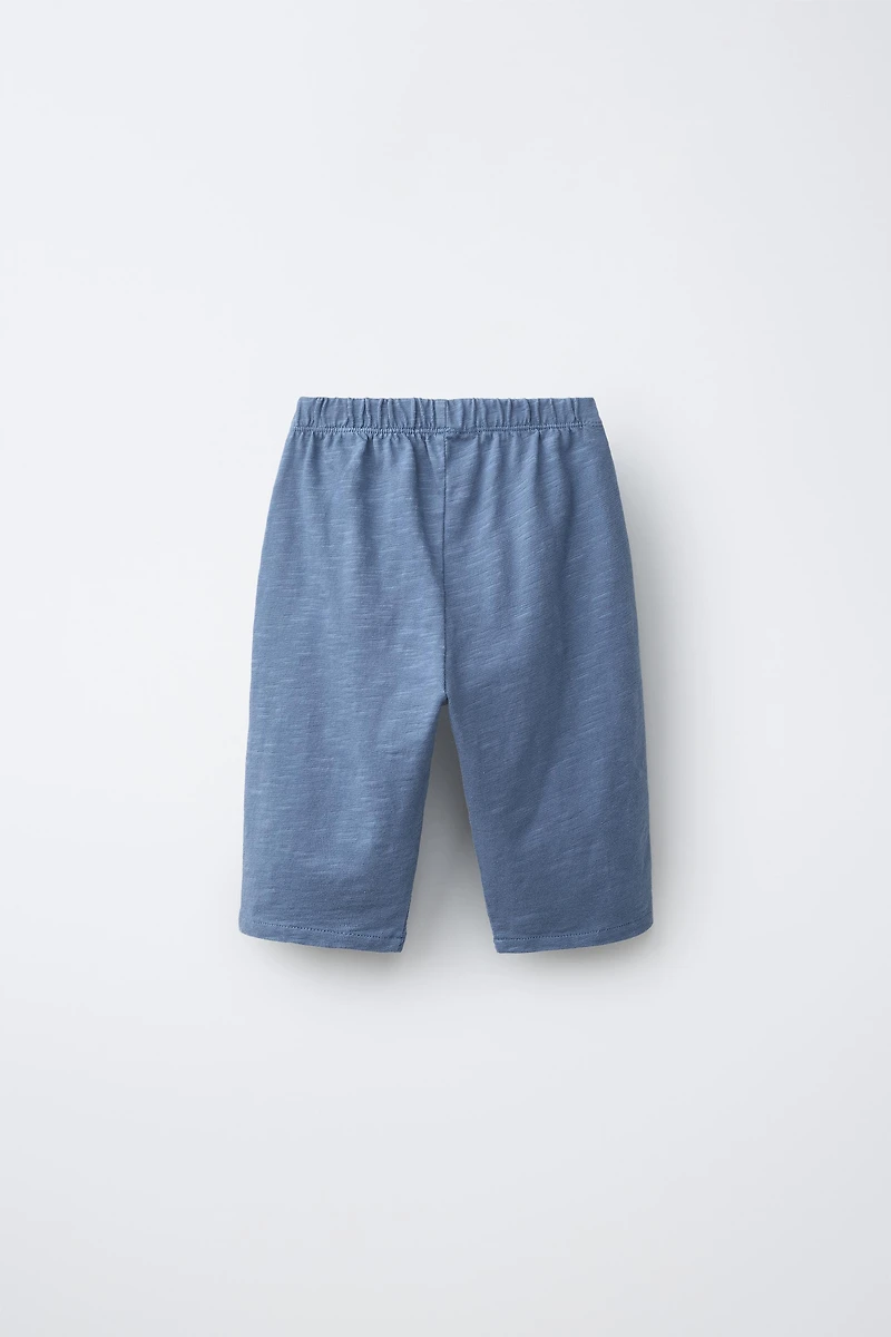 TEXTURED COMBINATION PANTS