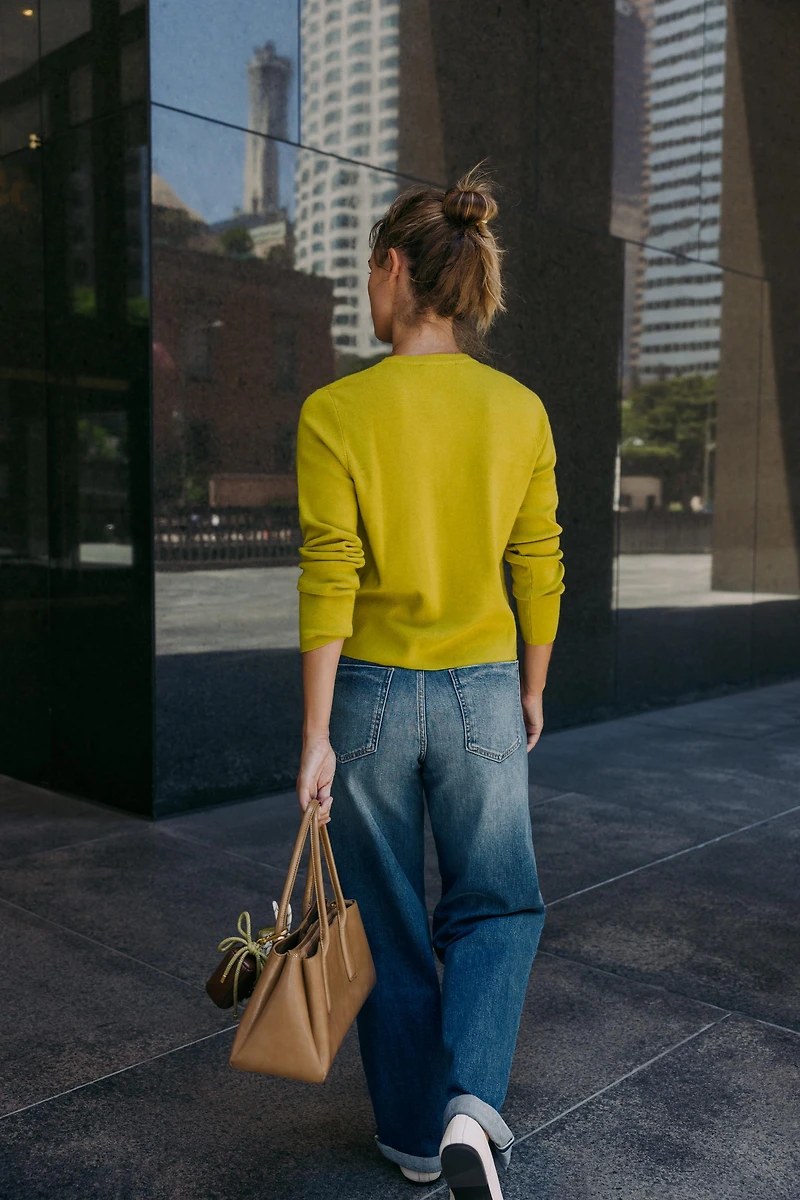 BASIC KNIT BUTTON CARDIGAN