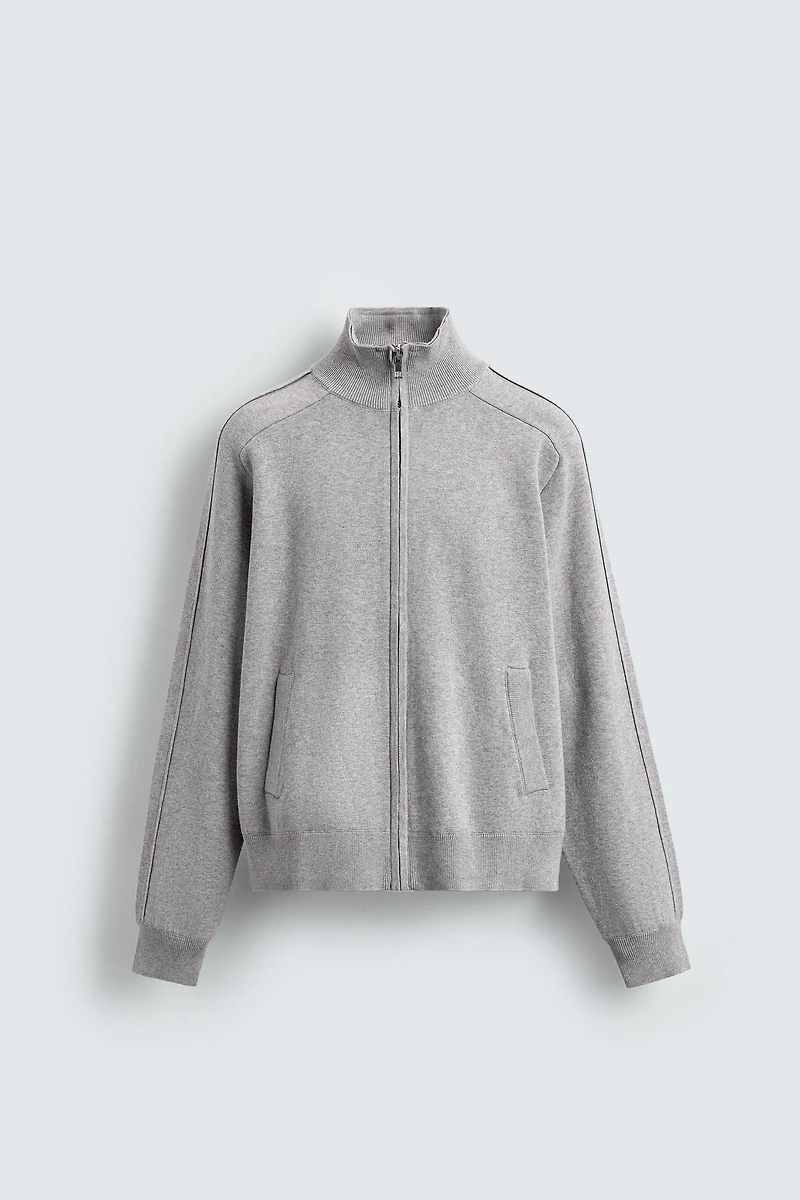 GILET EN MAILLE ZIPPÉ