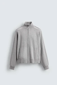 GILET EN MAILLE ZIPPÉ