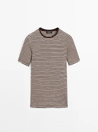 Short sleeve striped shirt