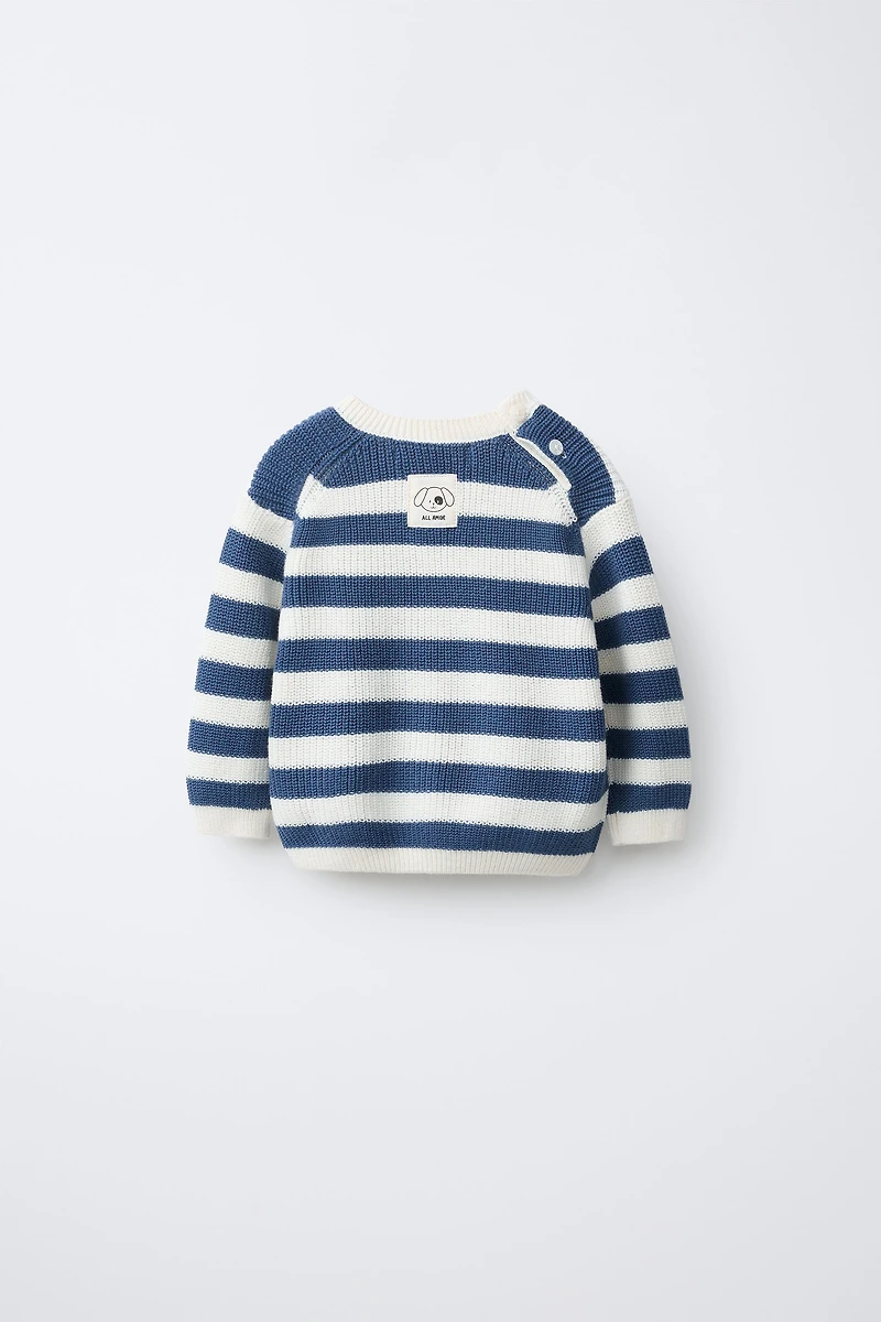 STRIPED KNIT JUMPER