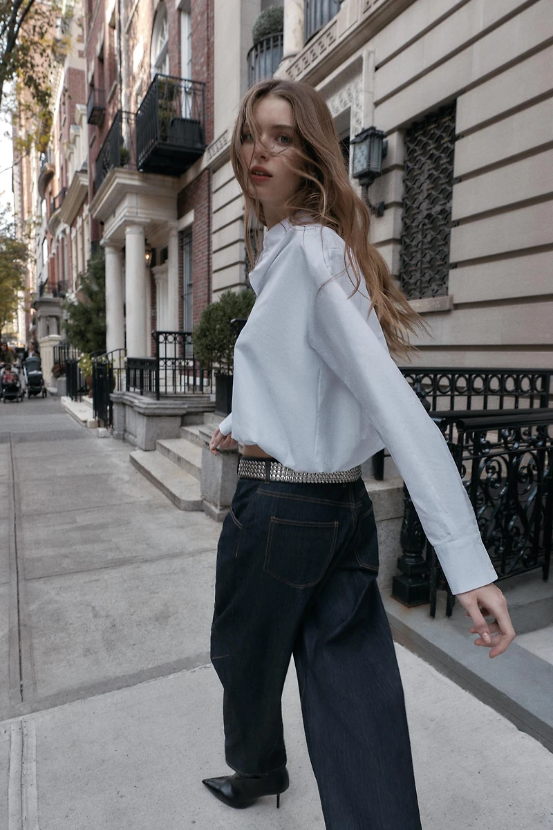 BALLOON POPLIN SHIRT