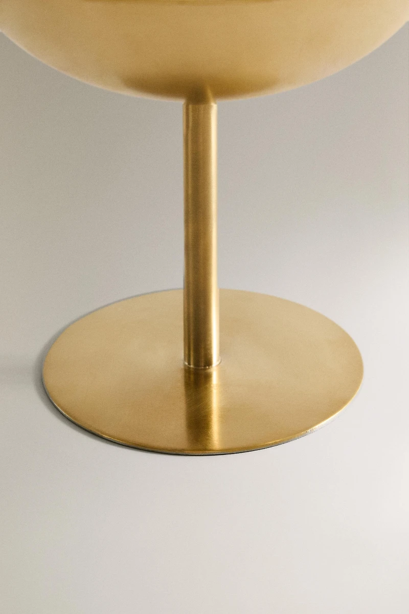 VERRE À PIED HAUT MÉTAL DORÉ