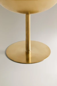 VERRE À PIED HAUT MÉTAL DORÉ