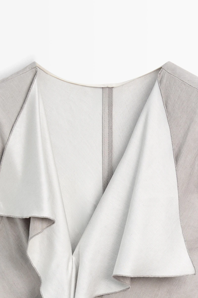 Flowing dress with ruffle detail - STUDIO