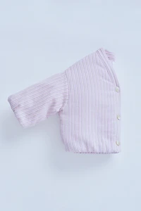 ZARA TIMELESS - STRIPED TEXTURED PRINT JACKET