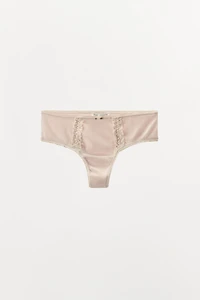 POINTELLE LACE TRIM BRIEFS