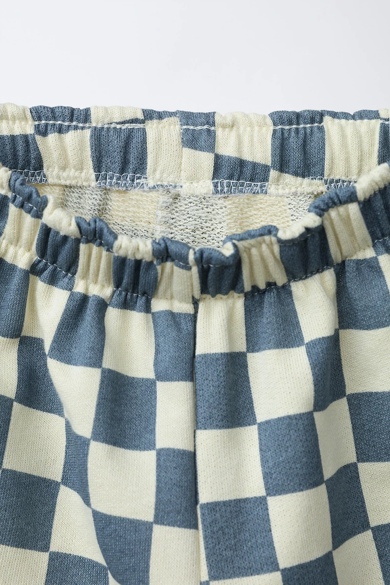 CHECKERED BALLOON PANTS