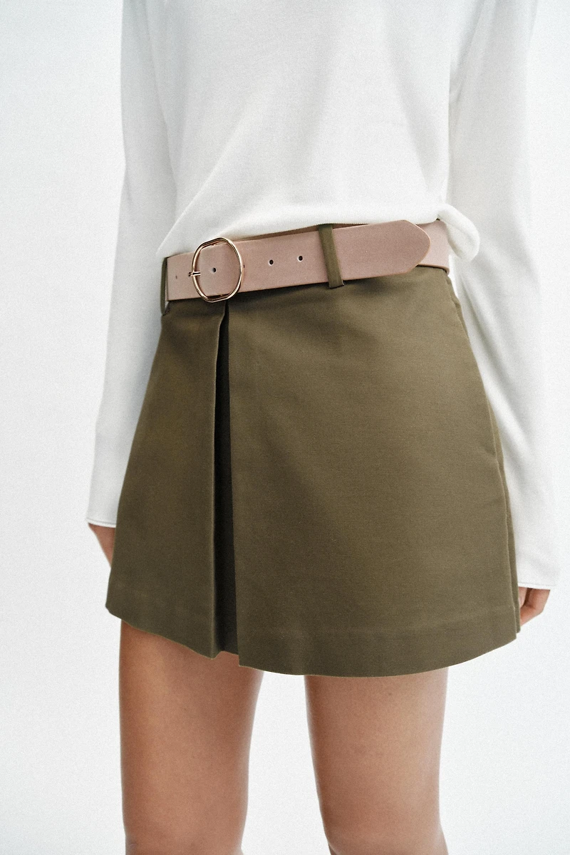 BELTED SKORT