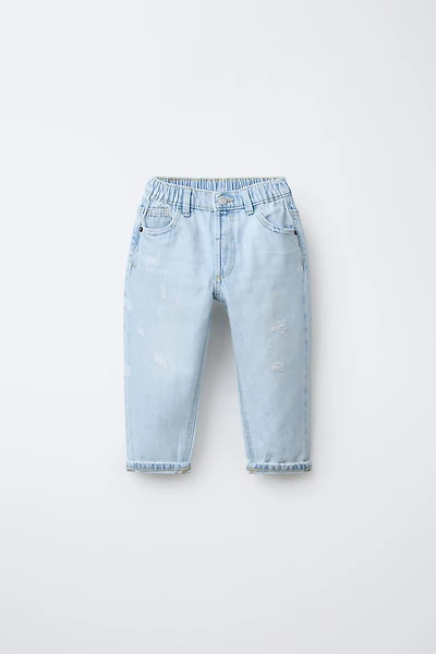 JEANS BAGGY TAILLE BASSE DÉCHIRÉ