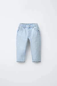JEANS BAGGY TAILLE BASSE DÉCHIRÉ