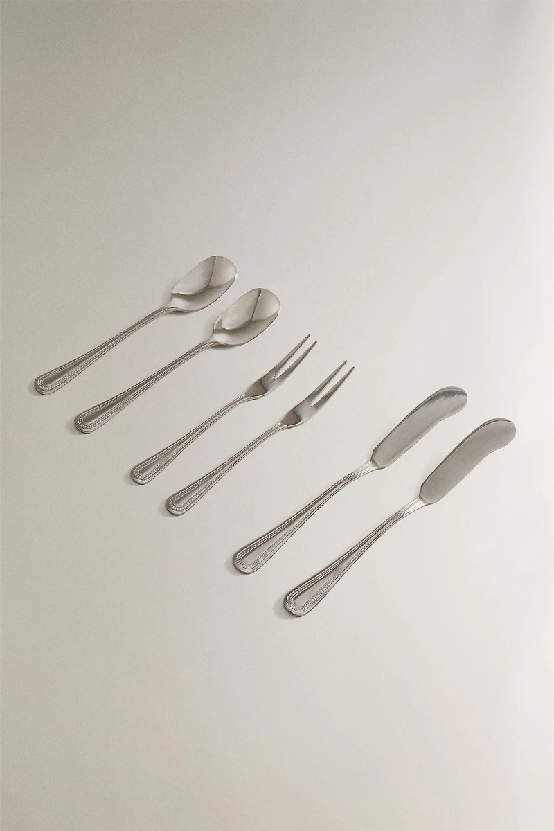 6-PIECE SILVER DESSERT CUTLERY SET