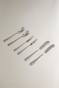 6-PIECE SILVER DESSERT CUTLERY SET