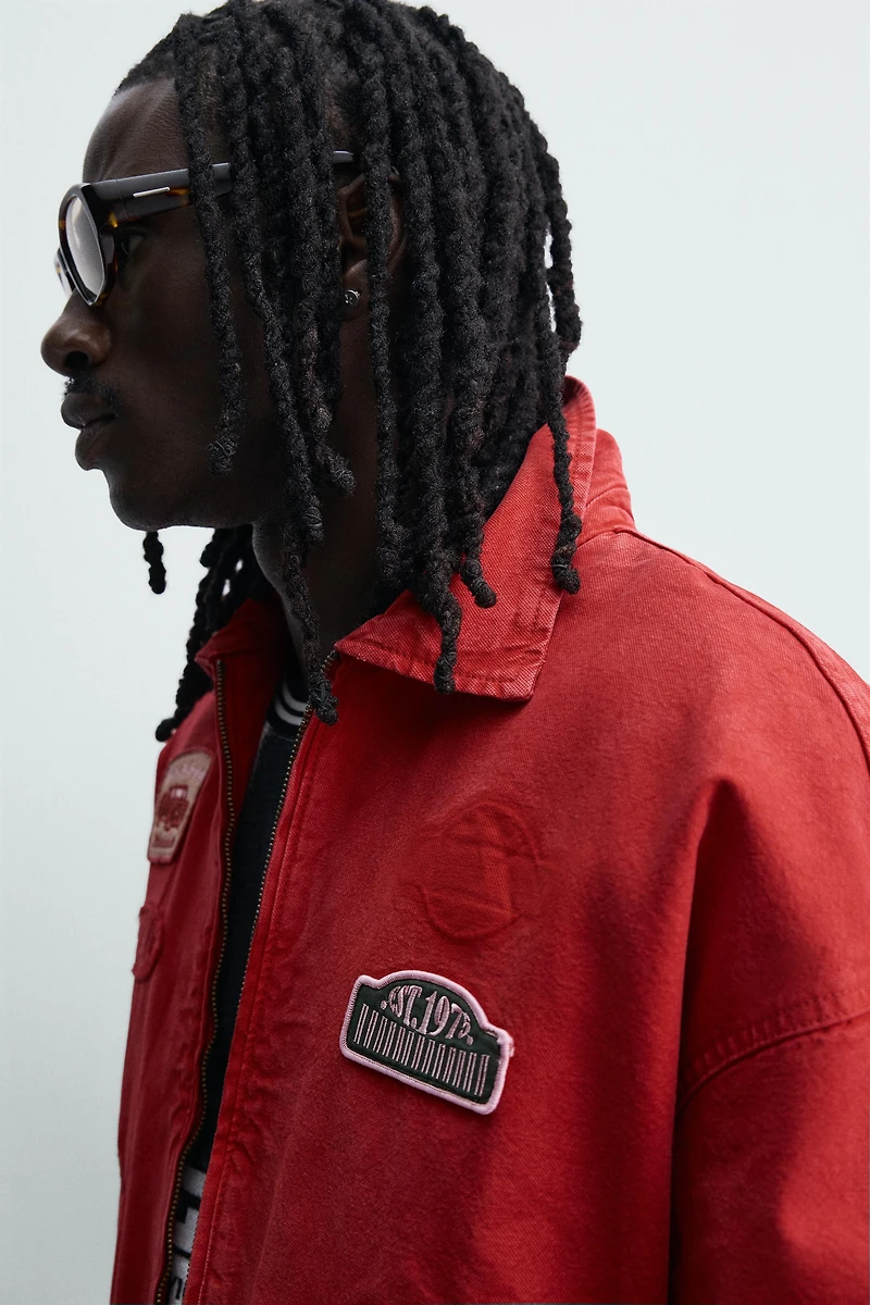 BOXY FIT PATCH JACKET