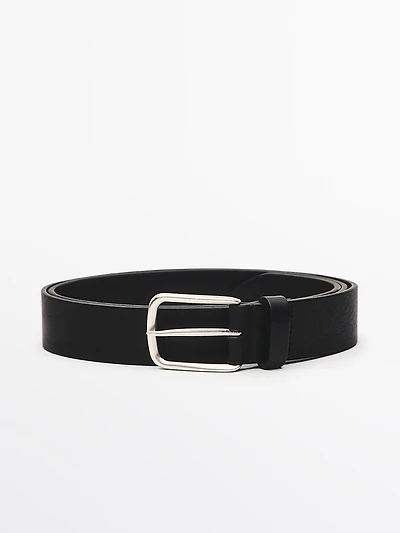 Nappa leather belt